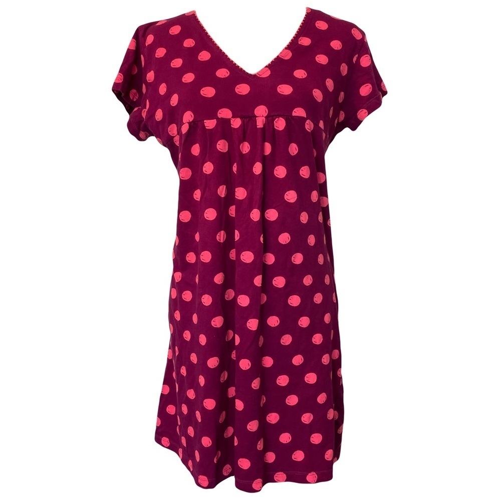 LIZ & Co Two Tone Pink Polka Dot Dress